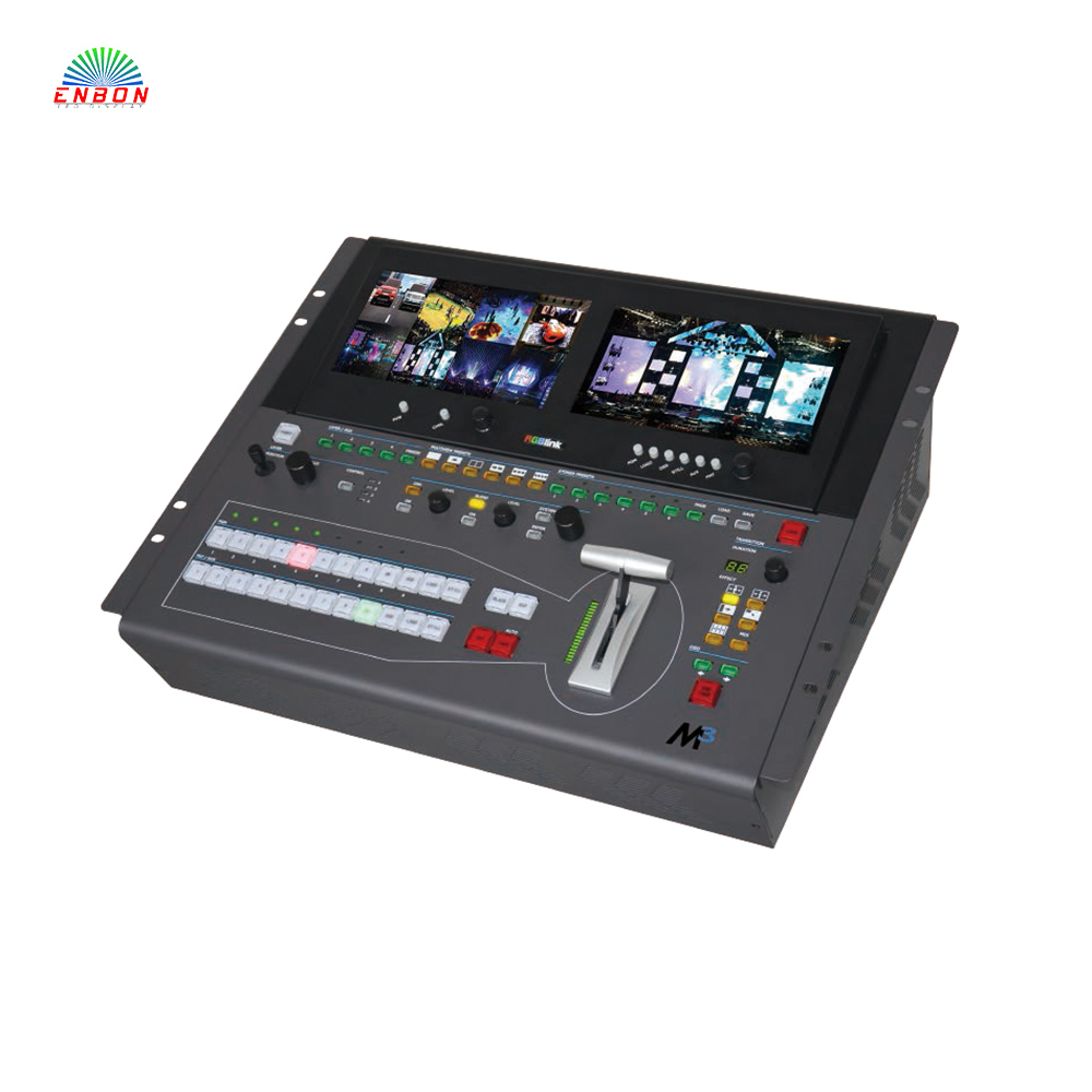 RGBlink M3 X3 Live all-in-one vision mixer and scaler console for LED display rental performance