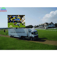 P6 Die Casting Cabinet 960x960mm Truck Trailer Top / Side Mobile Led Display Sign