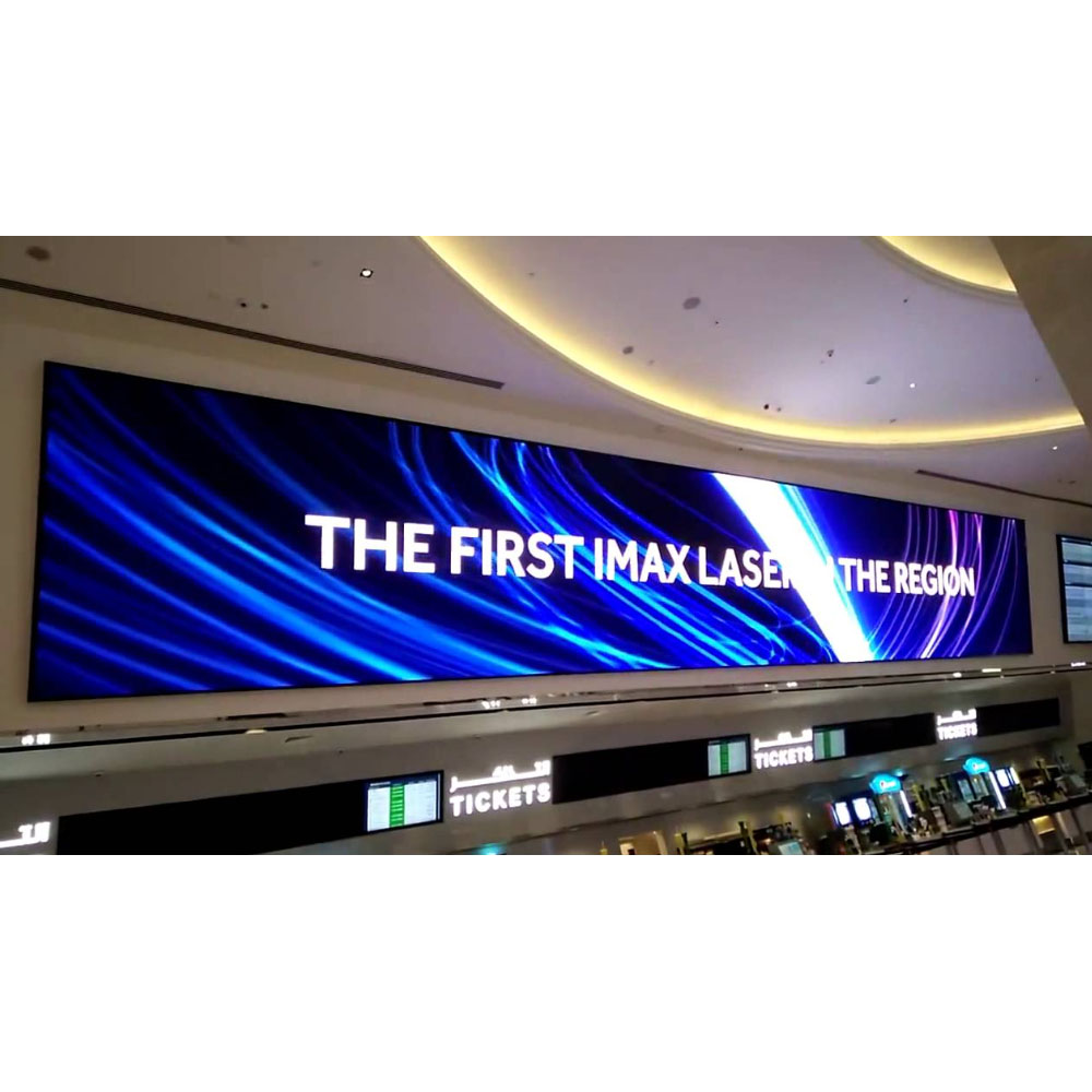 P4 Wall Install Cheap Cost Front Maintain Led Display Screen with Simple Style Iron Cabinet