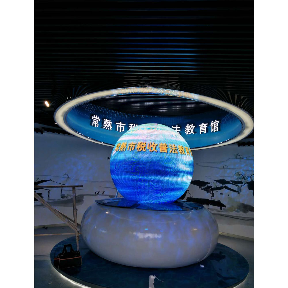 P4.8 Indoor 360 Degree Visible Led Sphere Screen 3d Creative Ball Display