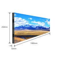 Ultra thin Aluminum cabinet Double-sided Led Display Screen 1000x250mm