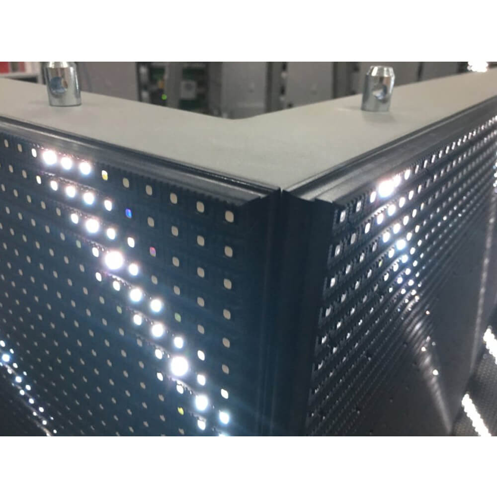 P10 Outdoor 90 Degree Corner Rgb Led Display For Commercial