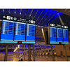 P7.62 timetable digital board , depature and arrival information led signage,flight status LED screen, commercial LED billboard for airport
