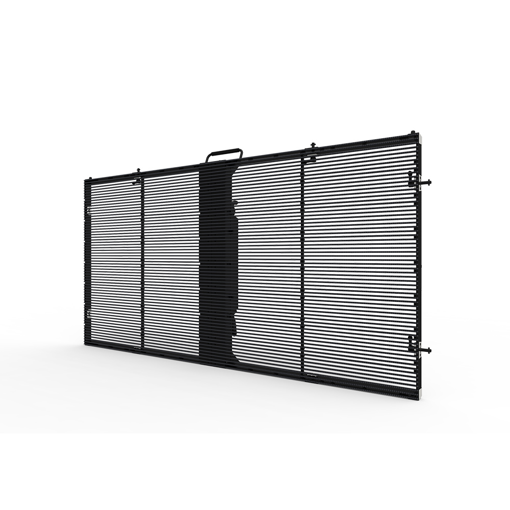 Indoor 3.91x7.8mm Mesh Design Transparent Led Video Screen for Glass Window Mall Store